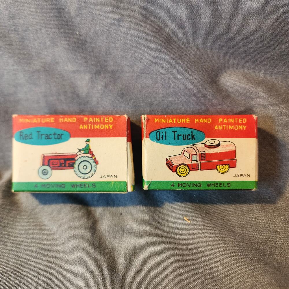 QTY 2 Miniature Hand Painted Antimony-"Japan"-BOXES ONLY!!